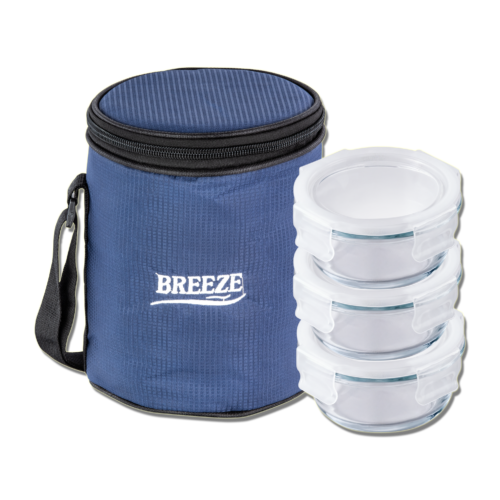 Breeze Meal Fresh 3 Borosilicate Glass Lunch Box